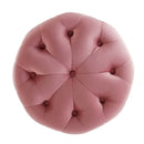 Amour Tufted Button Round Performance Velvet Ottoman by Modway by HouseOfZazla