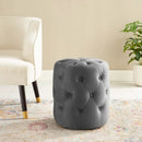Amour Tufted Button Round Performance Velvet Ottoman by Modway by HouseOfZazla