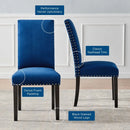 Parcel Performance Velvet Dining Side Chairs Set of 2 by Modway by HouseOfZazla