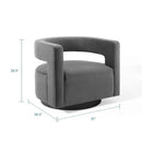 Spin Cutaway Performance Velvet Swivel Armchair by Modway by HouseOfZazla