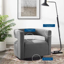 Spin Cutaway Performance Velvet Swivel Armchair by Modway by HouseOfZazla