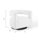 Spin Cutaway Performance Velvet Swivel Armchair by Modway by HouseOfZazla