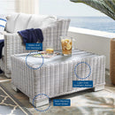 Conway 32" Outdoor Patio Wicker Rattan Coffee Table by Modway by HouseOfZazla