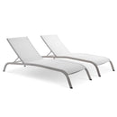 Savannah Outdoor Patio Mesh Chaise Lounge Set of 2 by Modway by HouseOfZazla
