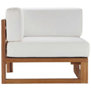 Upland Outdoor Patio Teak Wood Corner Chair by Modway by HouseOfZazla