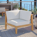 Bayport Outdoor Patio Teak Wood Corner Chair by Modway by HouseOfZazla