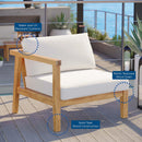 Bayport Outdoor Patio Teak Wood Left-Arm Chair by Modway by HouseOfZazla