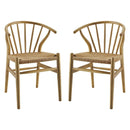 Flourish Spindle Wood Dining Side Chair Set of 2 by Modway by HouseOfZazla