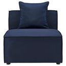 Saybrook Outdoor Patio Upholstered Sectional Sofa Armless Chair by HouseOfZazla