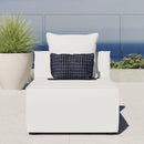 Saybrook Outdoor Patio Upholstered Sectional Sofa Armless Chair by HouseOfZazla