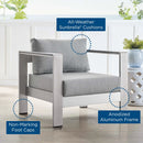 Shore Sunbrella Fabric Aluminum Outdoor Patio Armchair by Modway by HouseOfZazla