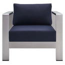Shore Sunbrella Fabric Aluminum Outdoor Patio Armchair by Modway by HouseOfZazla