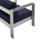 Shore Sunbrella Fabric Aluminum Outdoor Patio Armchair by Modway by HouseOfZazla