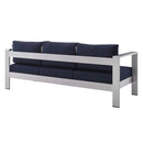 Shore Sunbrella Fabric Aluminum Outdoor Patio Sofa by Modway by HouseOfZazla
