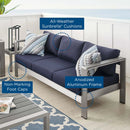 Shore Sunbrella Fabric Aluminum Outdoor Patio Sofa by Modway by HouseOfZazla
