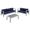 Shore 3 Piece Sunbrella Fabric Outdoor Patio Aluminum Set by Modway by HouseOfZazla