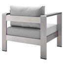 Shore 4 Piece Sunbrella Fabric Outdoor Patio Aluminum Set by Modway by HouseOfZazla