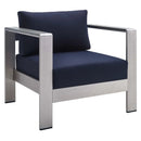 Shore 4 Piece Sunbrella Fabric Outdoor Patio Aluminum Set by Modway by HouseOfZazla