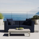 Saybrook 2-Piece Outdoor Patio Upholstered Sectional Sofa Loveseat by Modway by HouseOfZazla