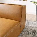 Restore Vegan Leather Sectional Sofa Armless Chair by Modway by HouseOfZazla