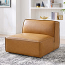 Restore Vegan Leather Sectional Sofa Armless Chair by Modway by HouseOfZazla