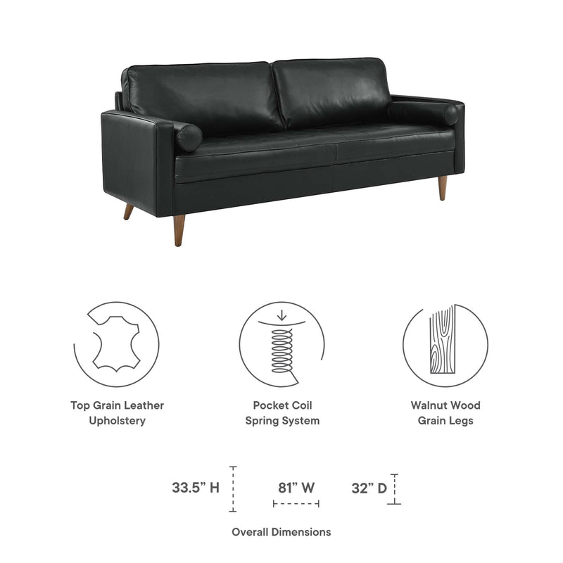 Valour 81" Leather Sofa by Modway, photo 2 of 7