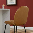 Scoop Black Powder Coated Steel Leg Vegan Leather Counter Stool by Modway by HouseOfZazla