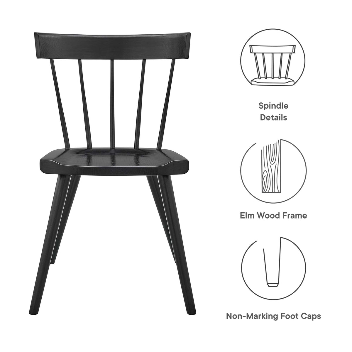 Sutter Wood Dining Side Chair by Modway, photo 2 of 7