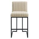 Indulge Channel Tufted Fabric Counter Stool by Modway by HouseOfZazla