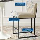 Indulge Channel Tufted Fabric Counter Stool by Modway by HouseOfZazla