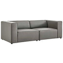 Mingle 2-Piece Vegan Leather Sectional Sofa Loveseat by Modway by HouseOfZazla
