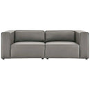 Mingle 2-Piece Vegan Leather Sectional Sofa Loveseat by Modway by HouseOfZazla