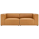 Mingle 2-Piece Vegan Leather Sectional Sofa Loveseat by Modway by HouseOfZazla