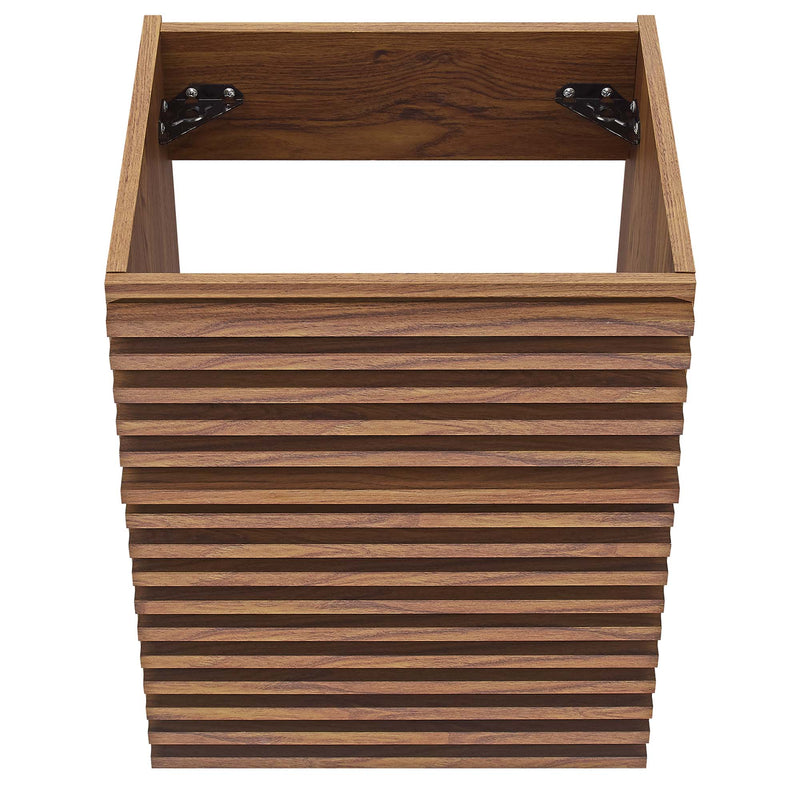 Render 18" Wall-Mount Bathroom Vanity Cabinet (Walnut) by Modway, photo 6 of 7
