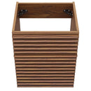 Render 18" Wall-Mount Bathroom Vanity Cabinet (Walnut) by Modway by HouseOfZazla