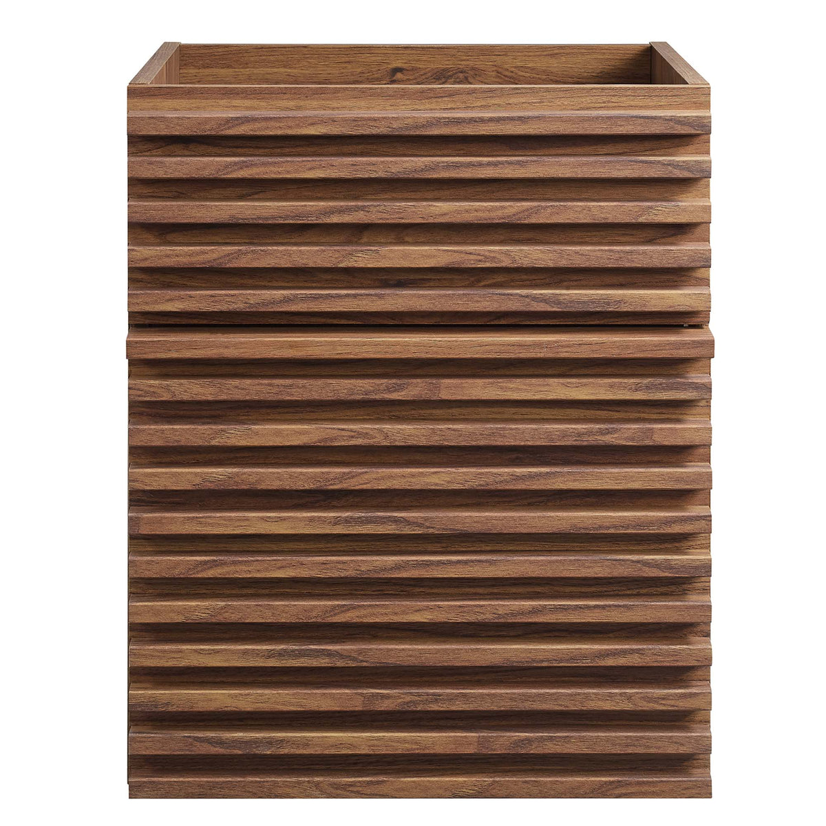 Render 18" Wall-Mount Bathroom Vanity Cabinet (Walnut) by Modway, photo 5 of 7