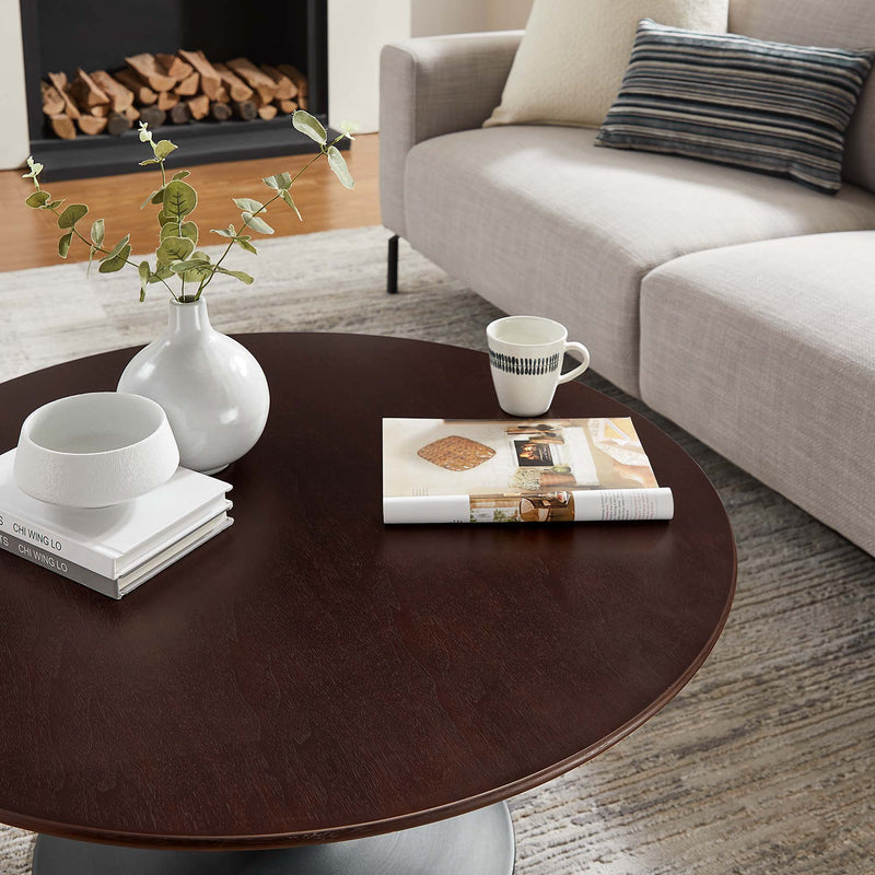 Lippa 36" Round Wood Coffee Table by Modway, photo 7 of 7