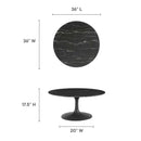 Lippa 36" Round Faux Marble Coffee Table by Modway by HouseOfZazla