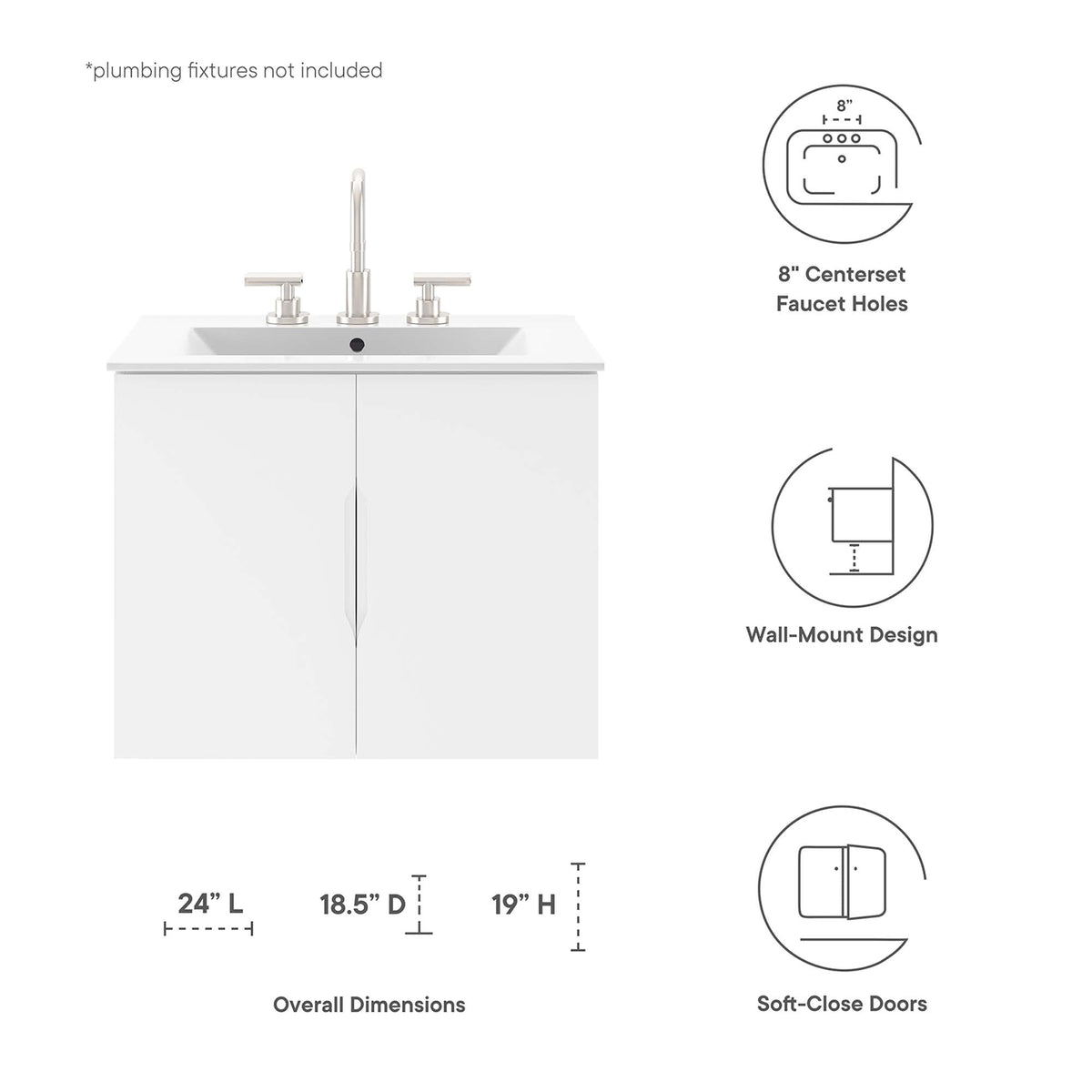 Vitality 24" Bathroom Vanity Cabinet by Modway, photo 2 of 7