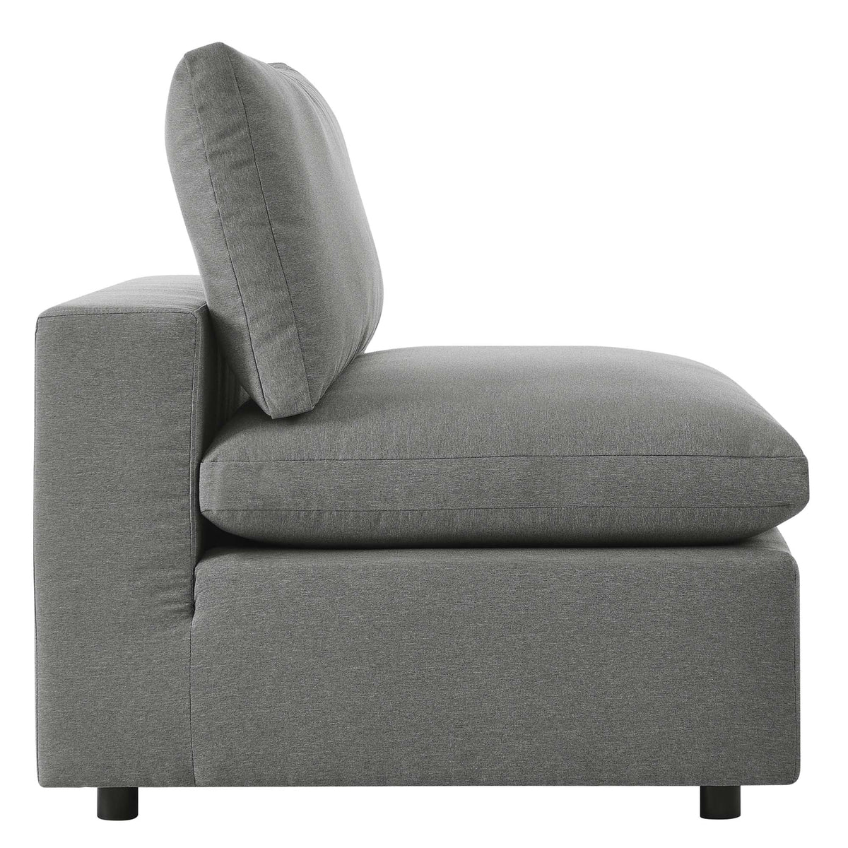 Commix Overstuffed Outdoor Patio Armless Chair by Modway, photo 11 of 14