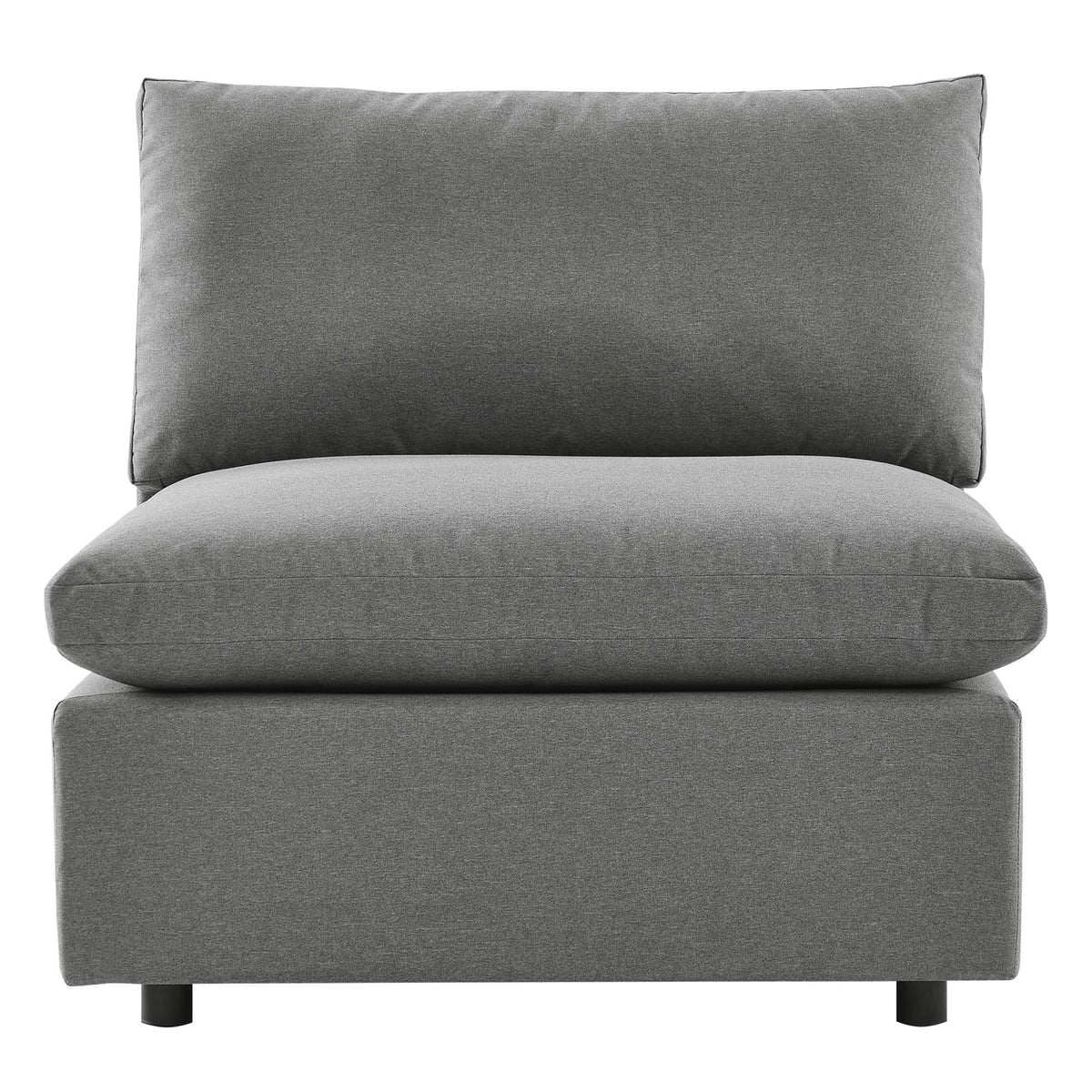 Commix Overstuffed Outdoor Patio Armless Chair by Modway, photo 9 of 14