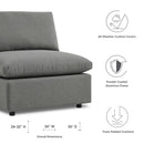 Commix Overstuffed Outdoor Patio Armless Chair by Modway by HouseOfZazla