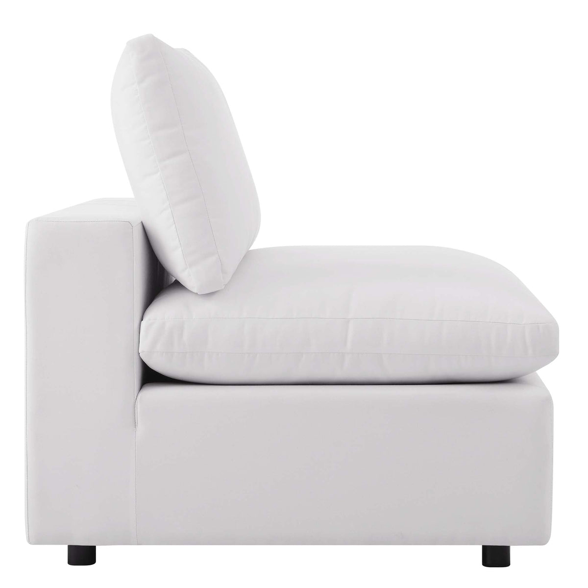 Commix Overstuffed Outdoor Patio Armless Chair by Modway, photo 4 of 14