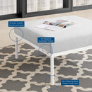 Harmony Sunbrella Outdoor Patio Aluminum Ottoman by Modway by HouseOfZazla