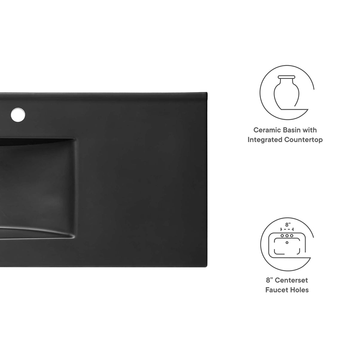 Cayman 48" Single Basin Bathroom Sink by Modway, photo 2 of 8