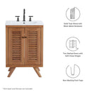 Birdie 24" Teak Wood Bathroom Vanity Cabinet by HouseOfZazla