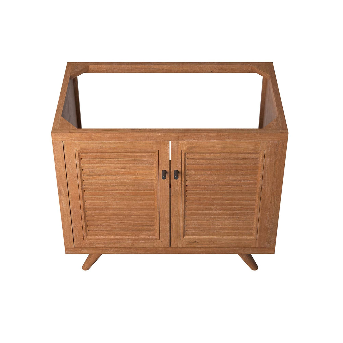 Birdie 36" Teak Wood Bathroom Vanity Cabinet, photo 6 of 7