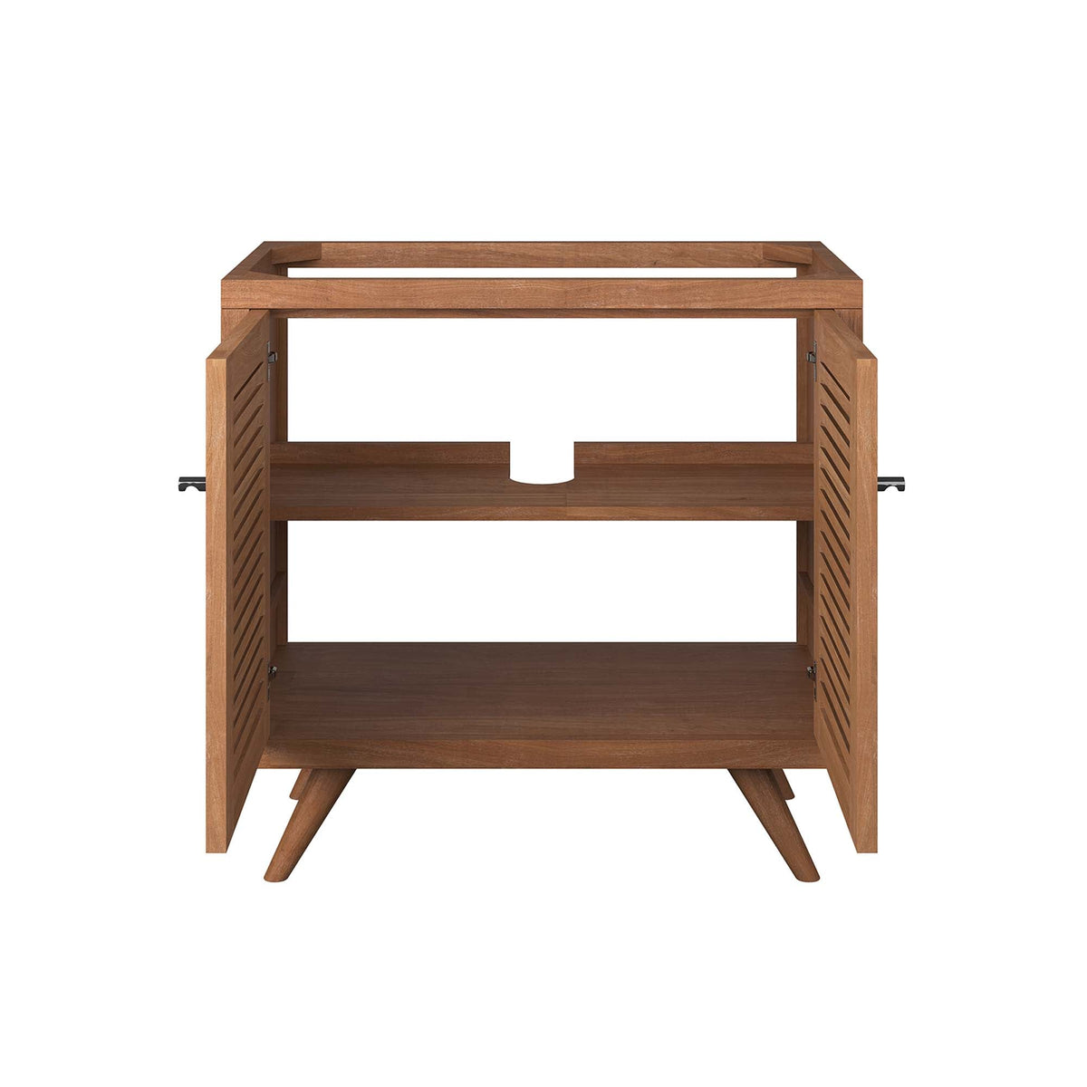 Birdie 36" Teak Wood Bathroom Vanity Cabinet, photo 7 of 7