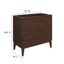 Ledger 36" Wood Bathroom Vanity Cabinet by Modway by HouseOfZazla