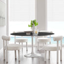Lippa 60" Round Faux Marble Dining Table by Modway